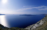 The caldera of Santorini